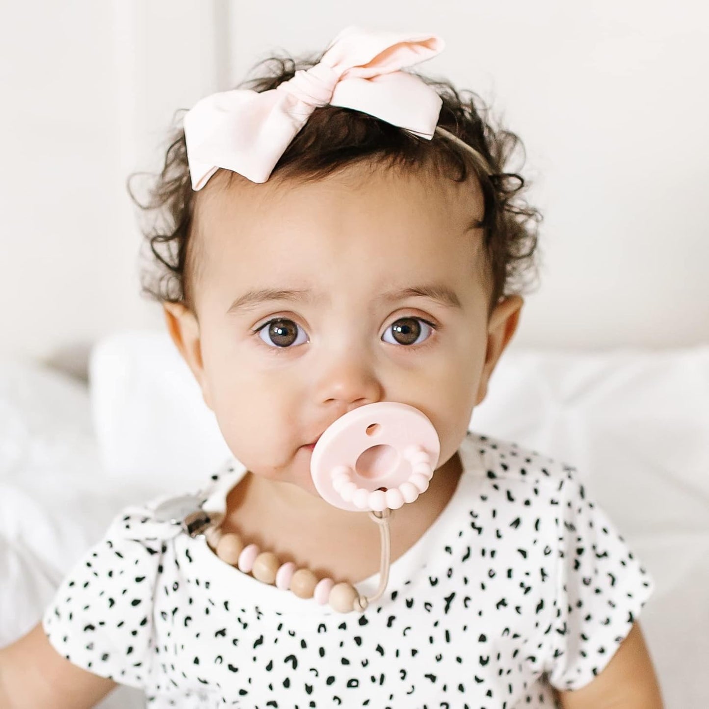 Ryan & Rose Cutie PAT Pacifier Teether (Stage 2, Pink)