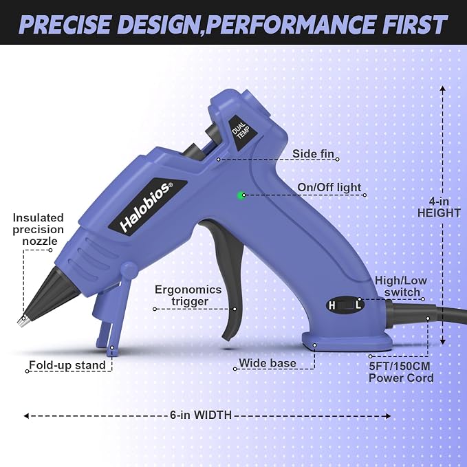 Halobios Mini Dual Temp Hot Glue Gun