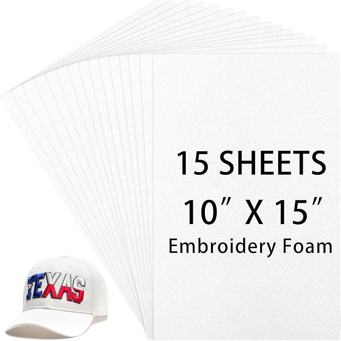 Innconee 15 Pcs Embroidery Foam 3mm Thick 10 x 15 Inch 3D Puffy EVA Foam Sheets