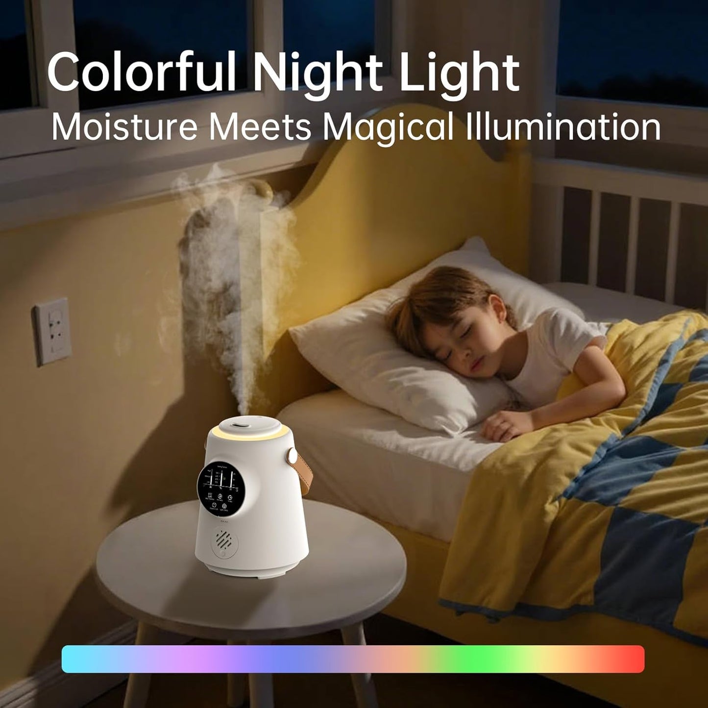 YOGIN Baby Humidifier for Bedroom Nursery – 2.5L Ultrasonic Cool Mist, Ultra-Quiet & Safe for Sleep, Auto Shut-Off, Adjustable Mist, Easy Clean, BPA-Free, for Baby and Kids Room