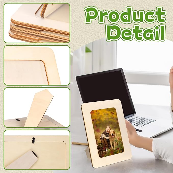VOKOY 45 Pack Wooden Picture Frames