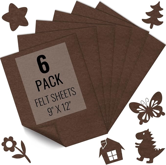 IONTACH 9" X 12" Soft Felt Sheets 1.6mm Thick | Felt Fabric