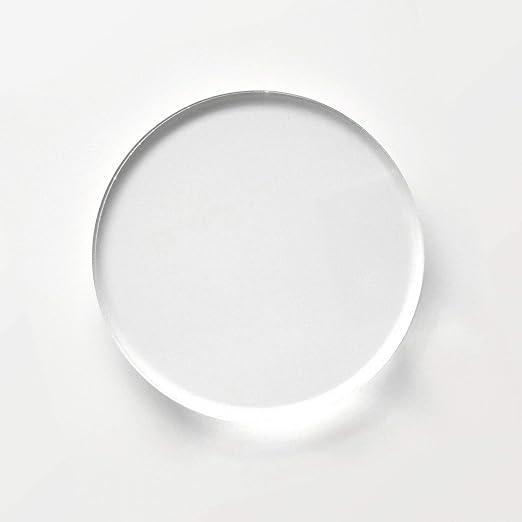 Set of 20 1/8" Clear Circle Acrylic Sheet, Plexiglass Round Sheet, Transparent