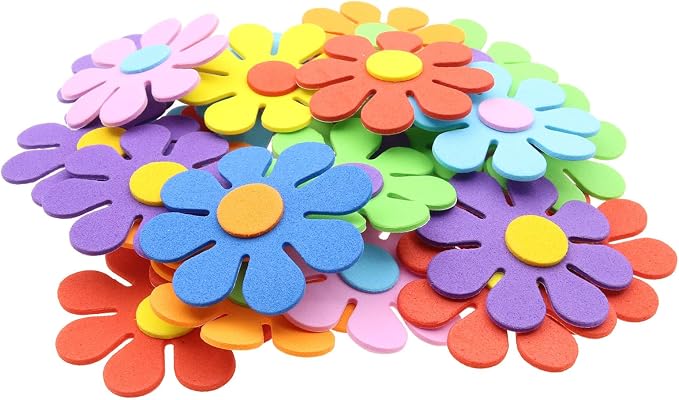 EVA Foam Flower Shapes Sticker Self-Adhesive Stickers Craft Sticker