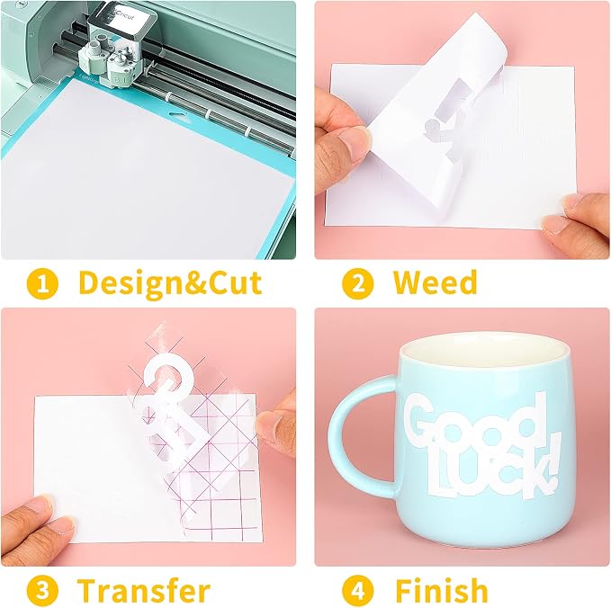 Matte White Permanent Adhesive Vinyl Roll