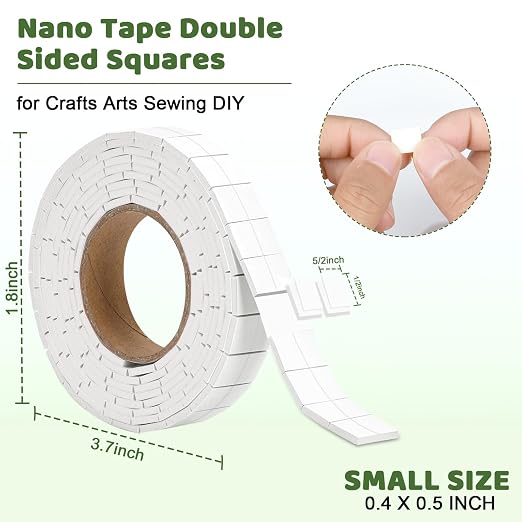 330 PCS Double Sided Foam Tape Pre Cut 1/2 X 2/5 Inch Small Adhesive Foam