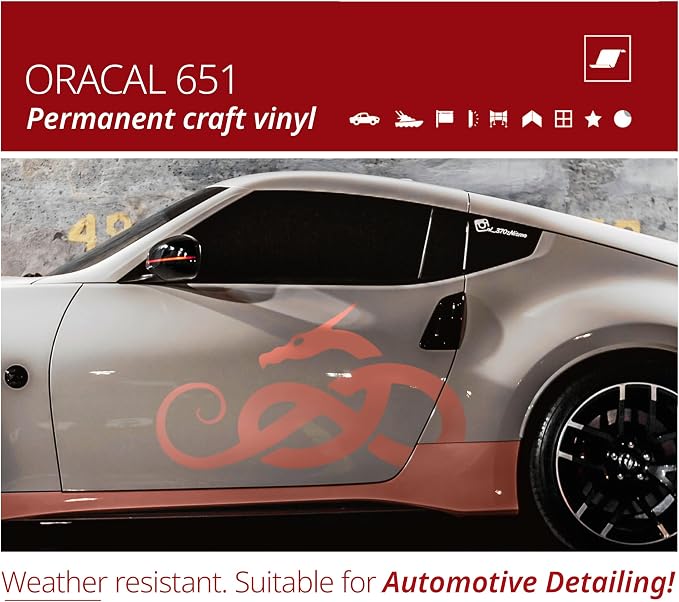 ORACAL 651 Gloss Coral Permanent Vinyl Tape Roll – Premium Adhesive Film