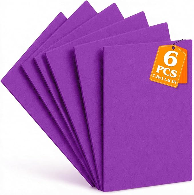 Purple Stiff Felt Sheets 2mm Thick