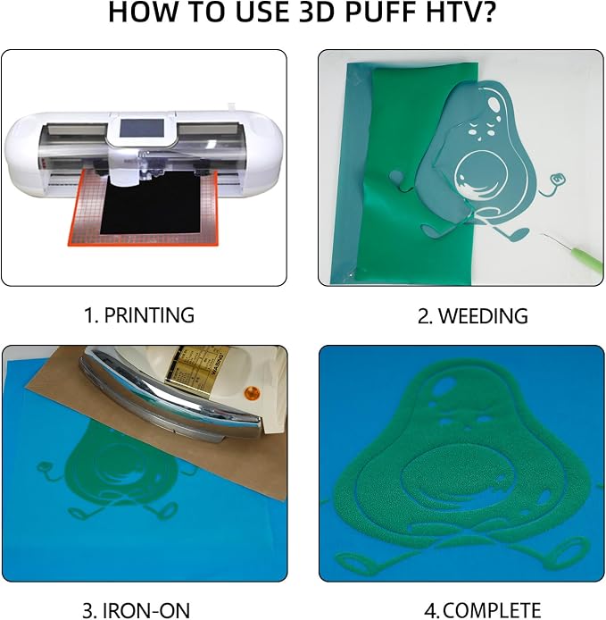 Guangyintong Green Puff Heat Transfer Vinyl HTV Rolls