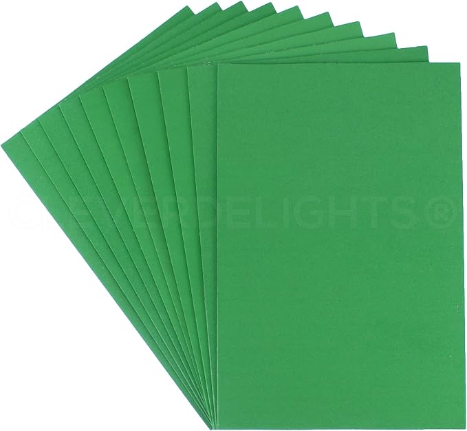CleverDelights 8" x 12" Green Foam Sheets