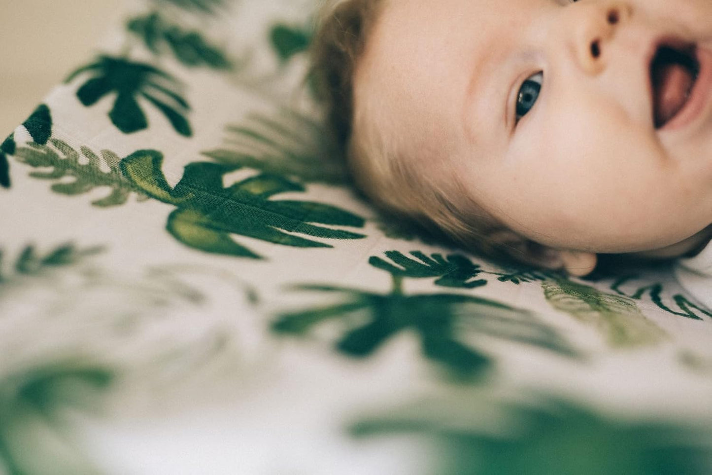 Little Unicorn Premium Changing Pad Cover | Extra Soft & Breathable Muslin Fabric (Tropical Leaf)