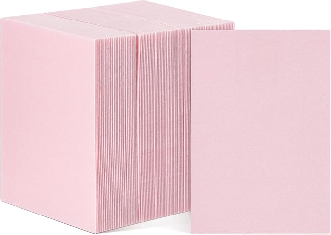 Cholemy 120 Pcs Foam Printing Plates 4 x 6 Inch Pink Foam Sheets 1/20 Inch