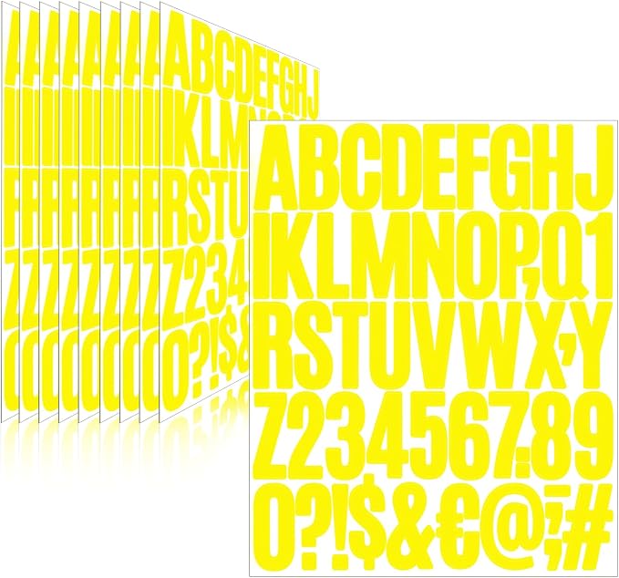 Letter Stickers, Mailbox Numbers, 2 Inch Waterproof Vinyl Alphabet | 2 Inch