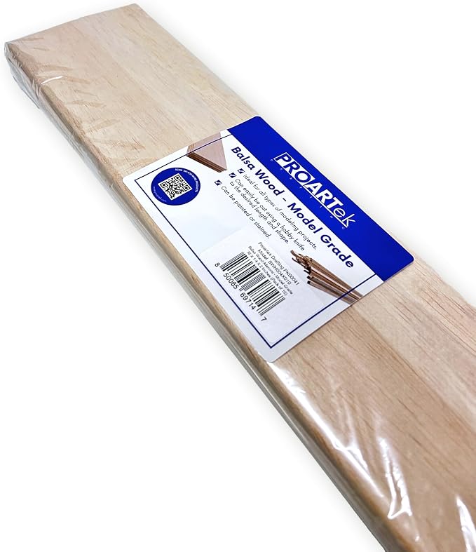Proartek PK00041 Model BWH004X010 Pack of 10 Balsa Wood Ailerons, and