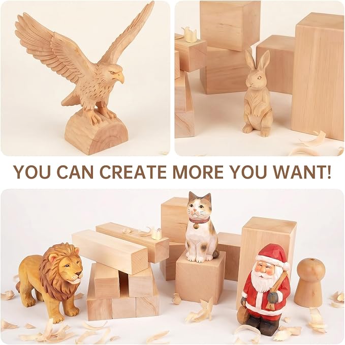 24Pack Basswood Carving Blocks