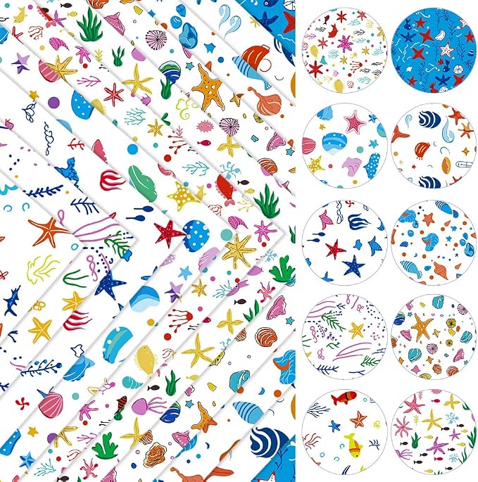 ONEART | 10 Pieces Clear PVC Vinyl Sheets, A4 Size See Through Waterproof Vinyl