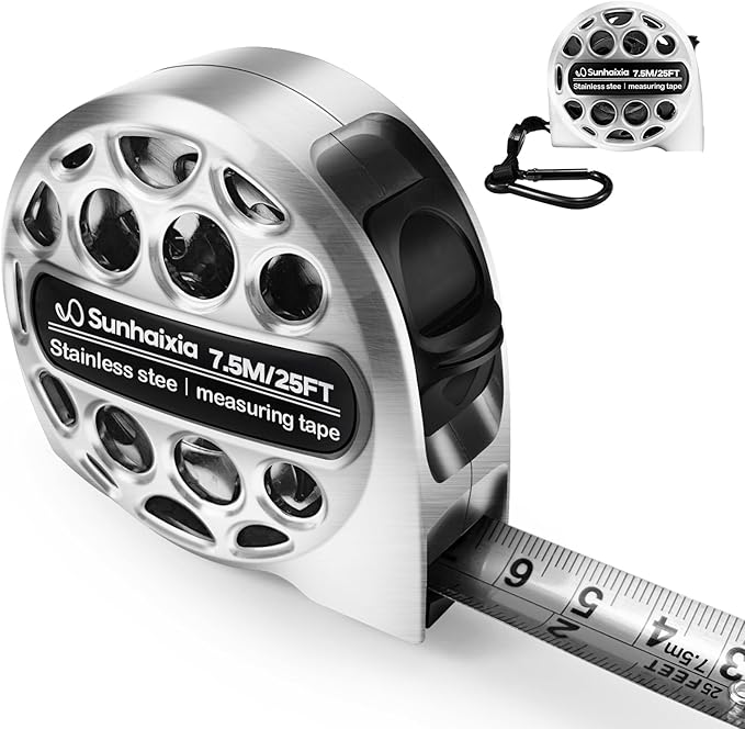 4-in-1 Laser Tape Measure with Laser Level Crosshairs |130ft/40m Laser
