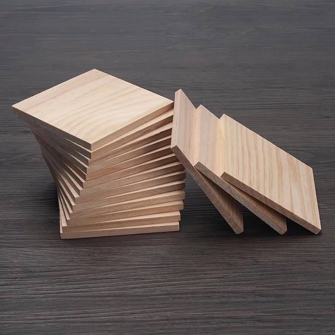 4″ X 4″ Wood Squares Wooden Blocks