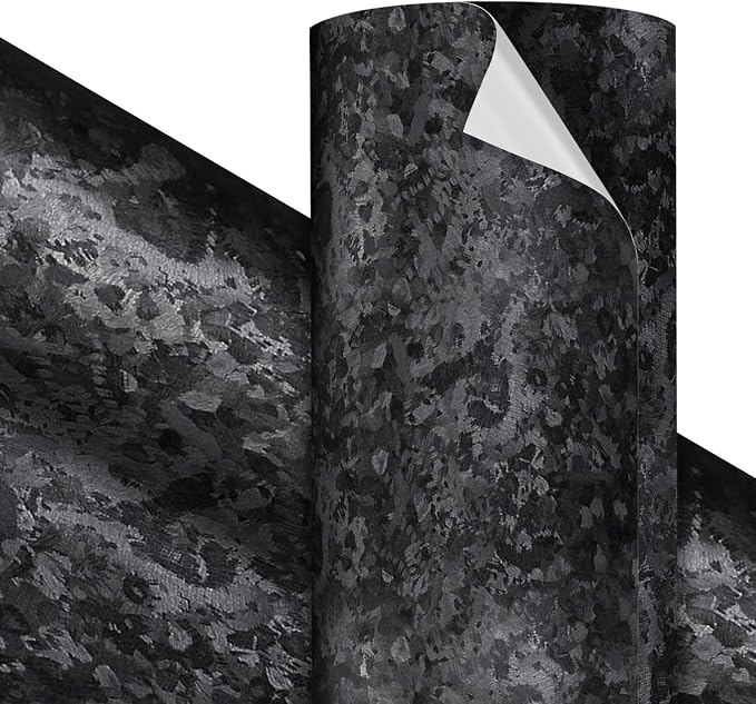 VViViD Premium Black Forged Brushed Craft Vinyl Roll 1ft x 5ft – Bubble-Free