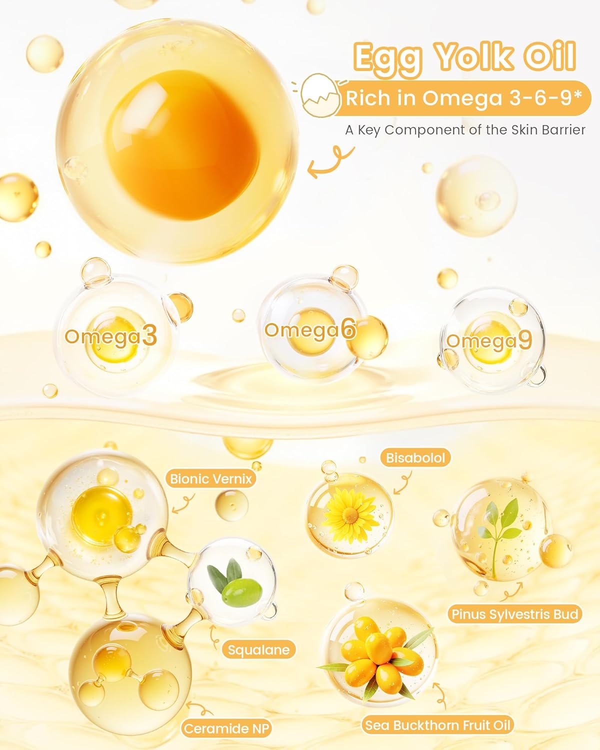 RUNBEN Baby Rich Nourishing Face Stick - with Egg Yolk Oil, Ceramides, Squalane - Repair Barrier Baby Face Balm, Relieves Kids Dry & Chapped Skin, Kids Moisturizer Stick, Easy Application, 18g