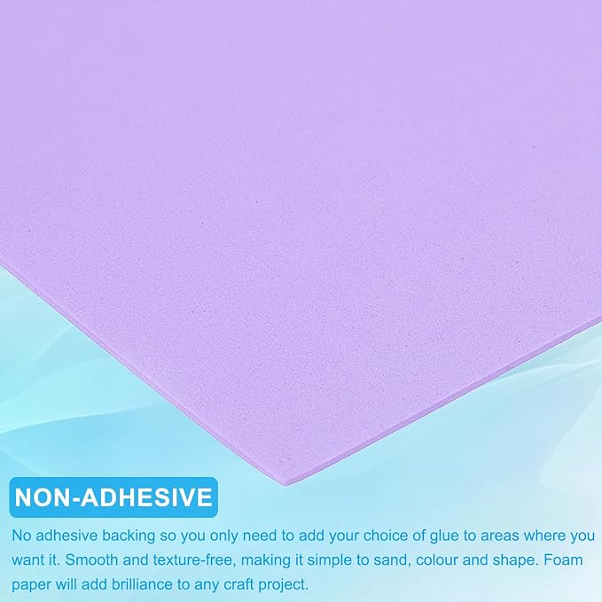 PATIKIL 30 Pack EVA Foam Sheets, Light Purple