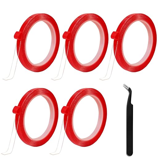 5 Rolls Double Sided Tape Nail Tape