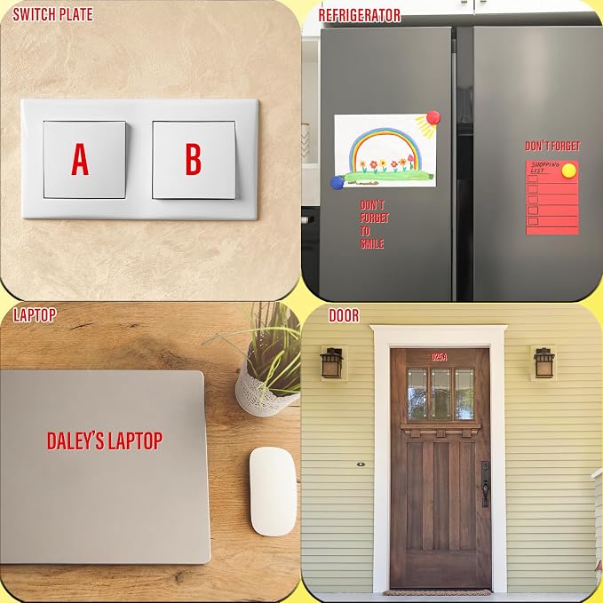 Letter Stickers, Mailbox Numbers, 1.5 Inch Waterproof Vinyl Alphabet | 1