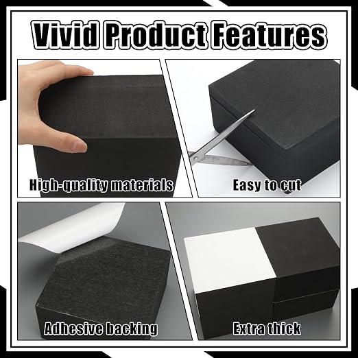 4 Pcs 3" Thick Foam Padding Sheet
