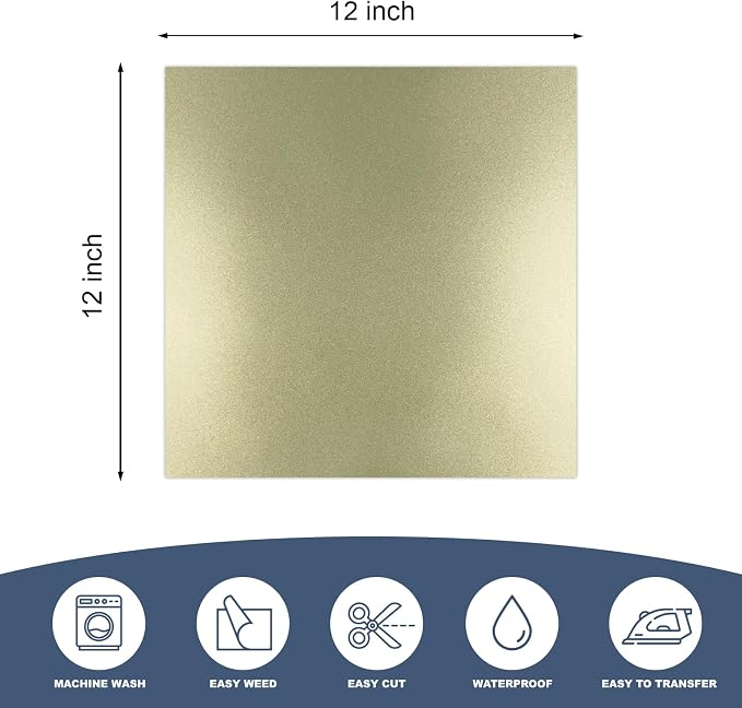 Yiwloer 12" x 12" HTV Heat Transfer Vinyl, Designs