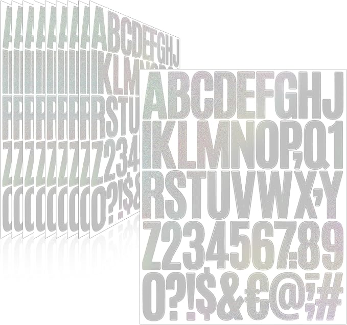 Letter Stickers, Mailbox Numbers, 2 Inch Waterproof Vinyl Alphabet | 2 Inch