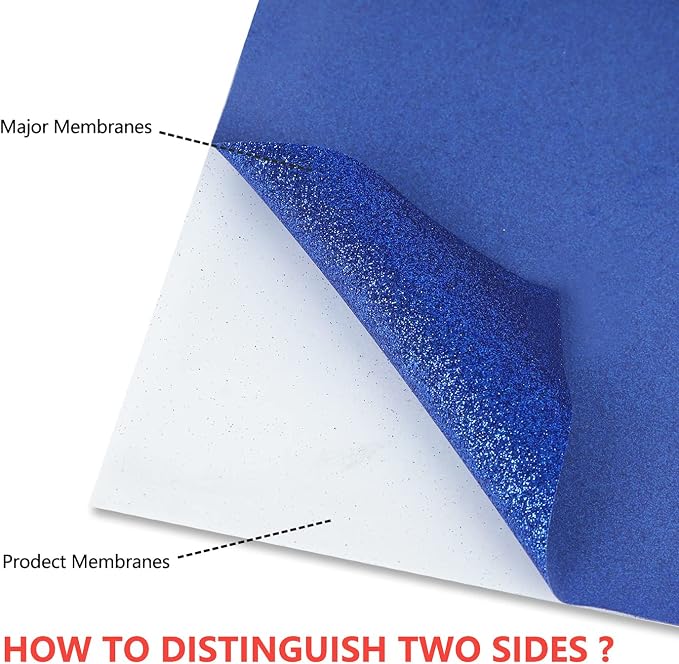 guangyintong Glitter Blue Heat Transfer Vinyl HTV Rolls