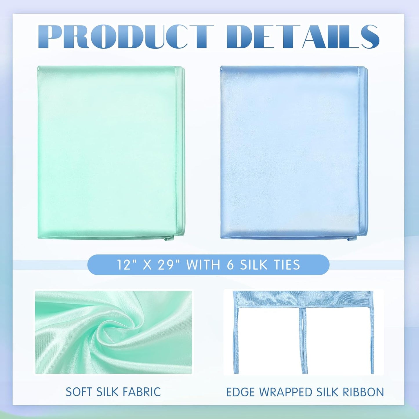 Hosuly 2 Pcs Satin Bassinet Sheet Baby Hair Soft Silk Feeling Sheet Baby Bassinet for Rectangle Cradle Pad Mattress Boys Girls Newborn Infant (Green and Blue)