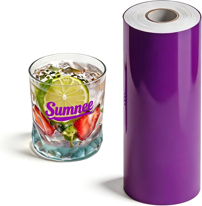 Purple Permanent Vinyl for Cricut Cutting Machine, Waterproof, Durable Purple