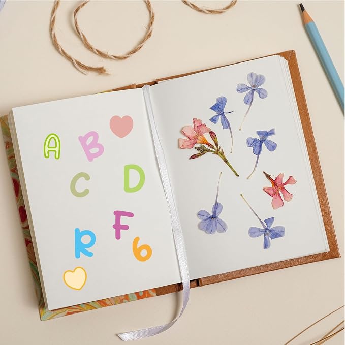 1800 Pieces 20 Sheets Small Letter Number Stickers, 1/2inch Colorful