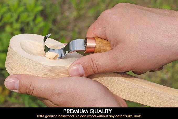 BeaverCraft Basswood Wood for Carving