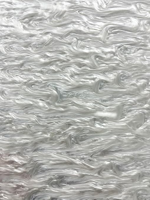 TOEPODO Pearlescent Ripple Cast Acrylic Sheets 1/8inch Thick Marble Acrylic