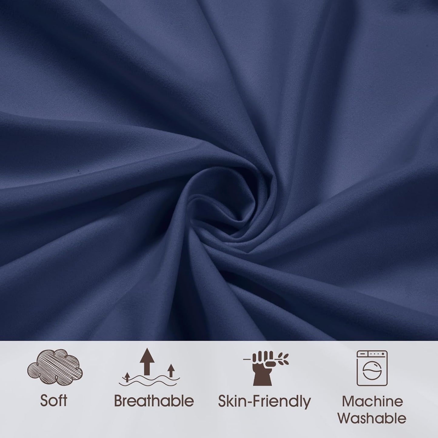 PHF Baby Changing Pad Covers for Boys Girls, 2 Pack Ultra Soft Breathable Microfiber Changing Pad Table Sheets for Most Baby Changing Pads, Light Grey & Navy