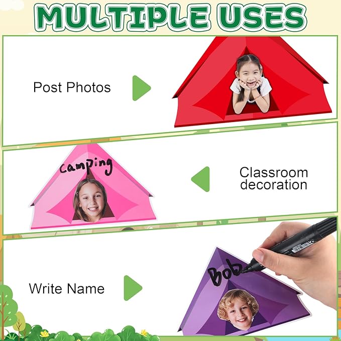 48 Set Camping Tent Cutouts
