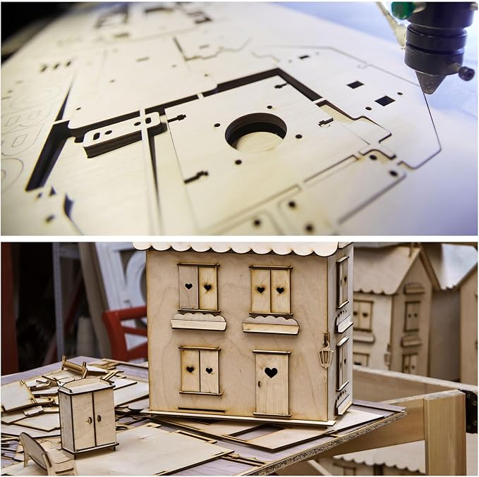 MECCANIXITY 3pcs Basswood Sheets 12 x 16 x 1/8 Inch Unfinished Wood Boards