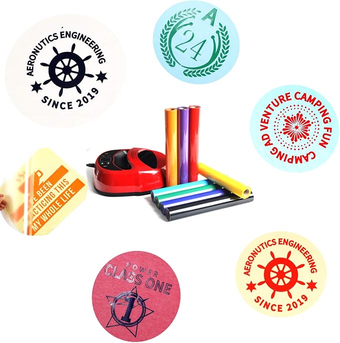 FUNKAKA Yellow HTV Heat Transfer Vinyl Rolls, Adhesive HTV Vinyl