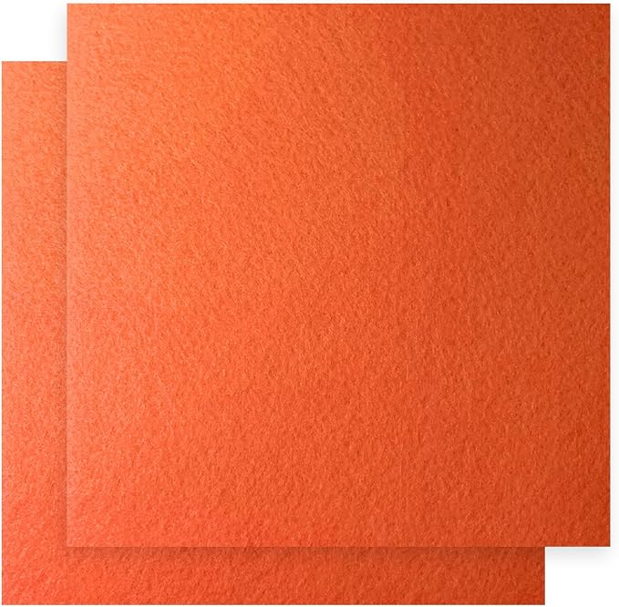12" x 12" Felt Fabric Sheets for Crafts, Squares Felt Fabric Sheets, 1mm Thick