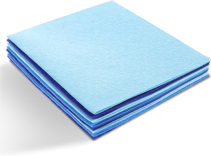 Felt Sheets for Crafts 9PCS 11.8 * 7.9in Wool Stiff Felt Sheets Soft Fabric