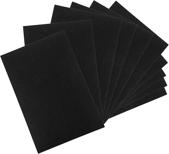 WUWEOT 10 Pack Black Stiff Felt Sheet, 17x11.8 Inches Fabric Hard Felt Squares
