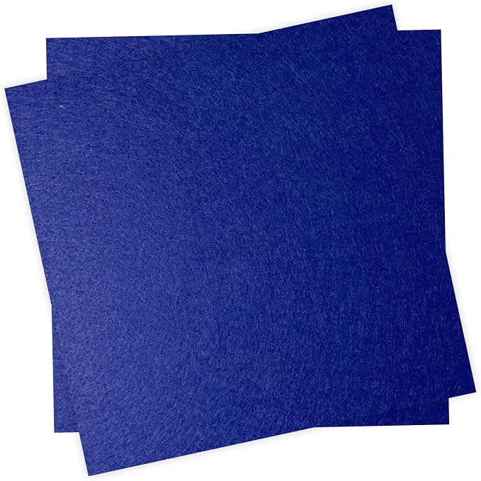 12" x 12" Felt Fabric Sheets for Crafts, 1mm Thick, Squares Felt Paper for