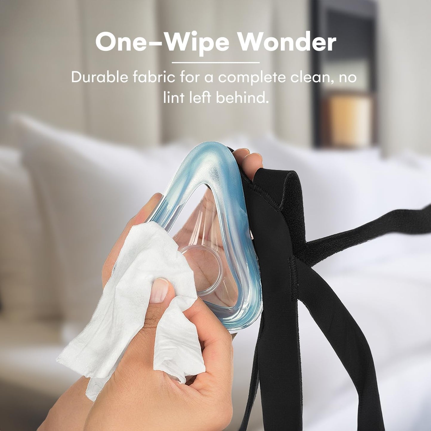 Care Touch CPAP Wipes - Unscented | CPAP Cleaner | 3 Packs of 70 Unscented Mask Cleaning Wipes - 210 Total