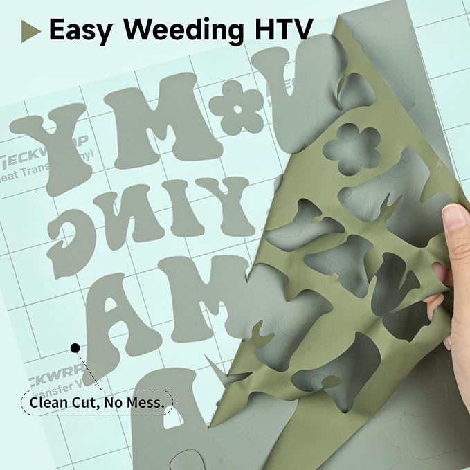 TECKWRAP Heat Transfer Vinyl for T-Shirts, 50+ Washes, REACH Certified & Dryer