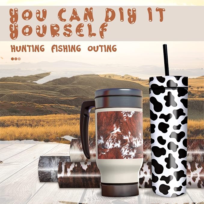 Tintnut Cowhide Permanent Vinyl 12x10in 10 Sheets Permanent Adhesive Vinyl |