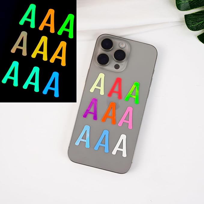 9 Sheets Glow in The Dark Letter & Numbers Stickers