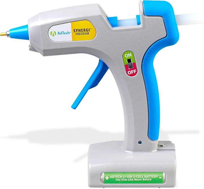 AdTech Freedom Cordless Hot Glue Gun – Rechargeable 25W Glue Gun