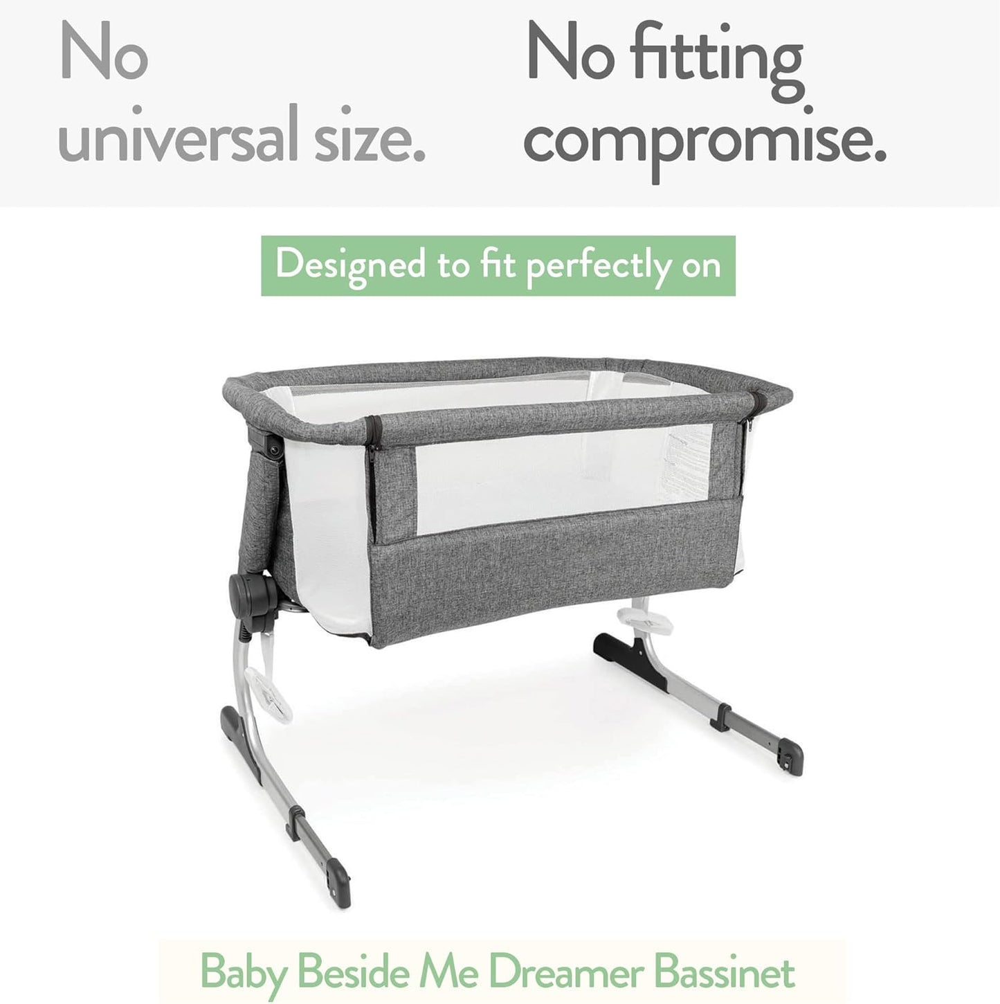 Bassinet Fitted Sheets for Baby Beside Dreamer Bassinet & Bedside Sleeper – Snuggly Soft 100% Jersey Cotton – 2 Pack – Grey Elephants, Cloud, Stars, Moon, Owl